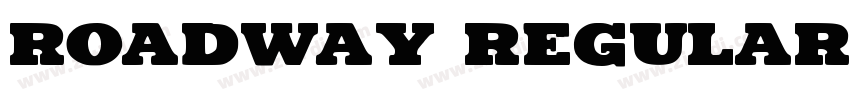 Roadway Regular字体转换